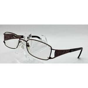 Kay Under New York Eyeglasses Semi Rimless Brown Bronze Optical Frames 52-18-135